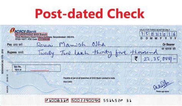 Can a post dated check be deposited early?