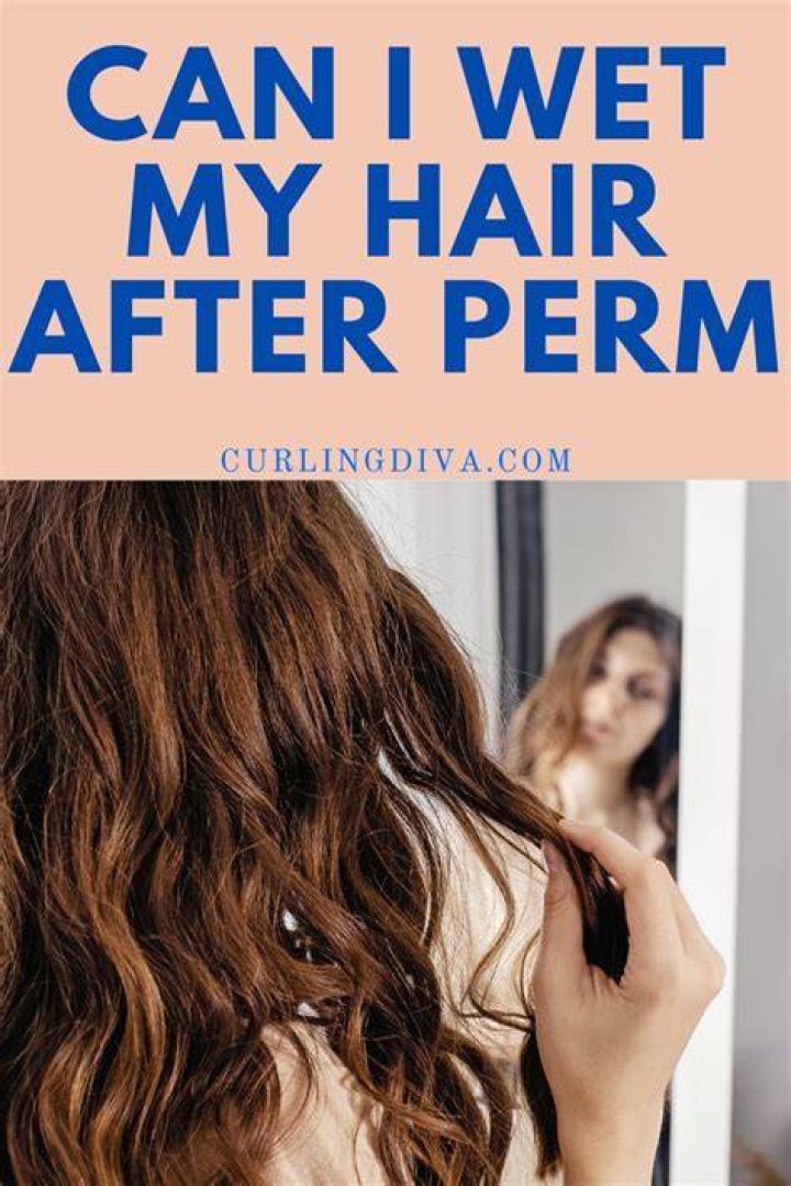 Can I wet my hair after digital perm?