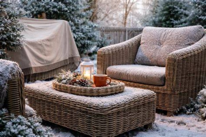 Can Wicker stay outside in the winter?