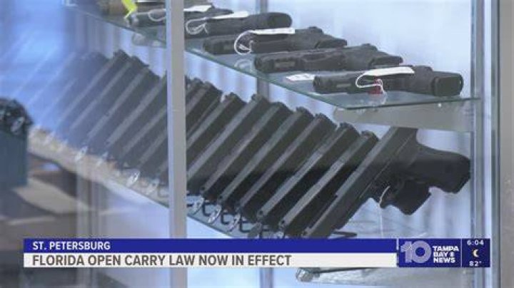 Can you open carry a shotgun in Florida?