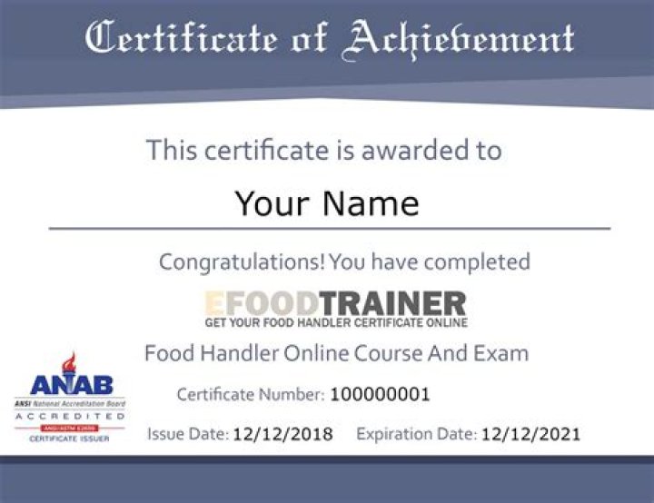 Do you need a food handlers card in Oregon?