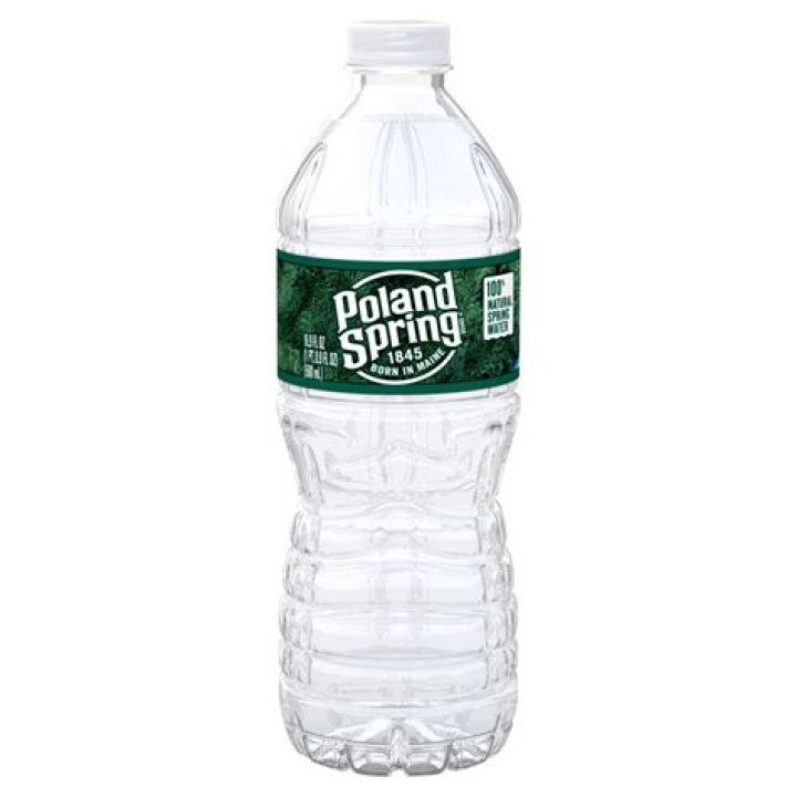 Does Poland Spring water have plastic in it?