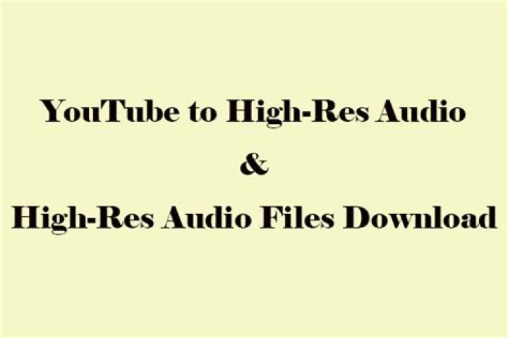 Does YouTube have hi res audio?