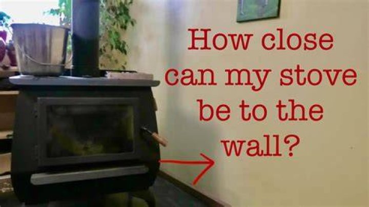 How close can a stove be to a wall?