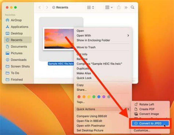 How do I change ARW to JPG on Mac?