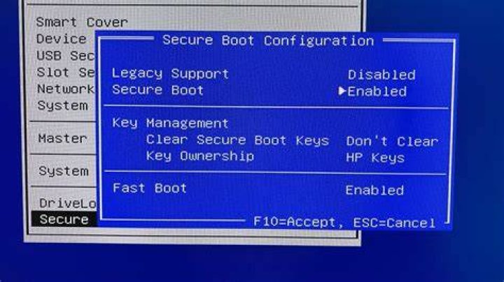 How do I disable secure boot on my Toshiba Satellite?