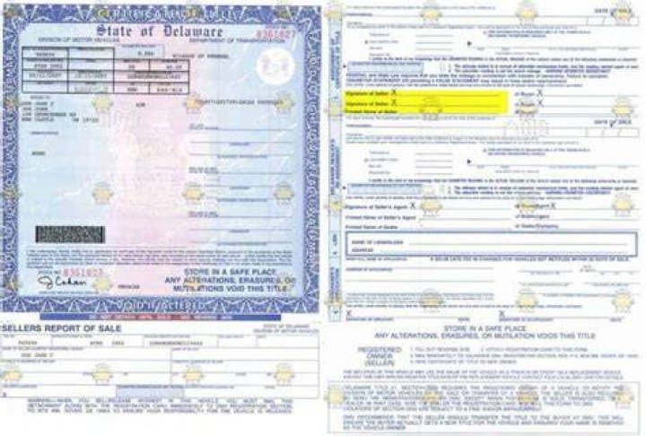 How do I get a title for my car in Delaware?