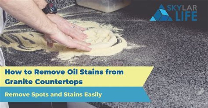 How do I get oil stains out of granite?