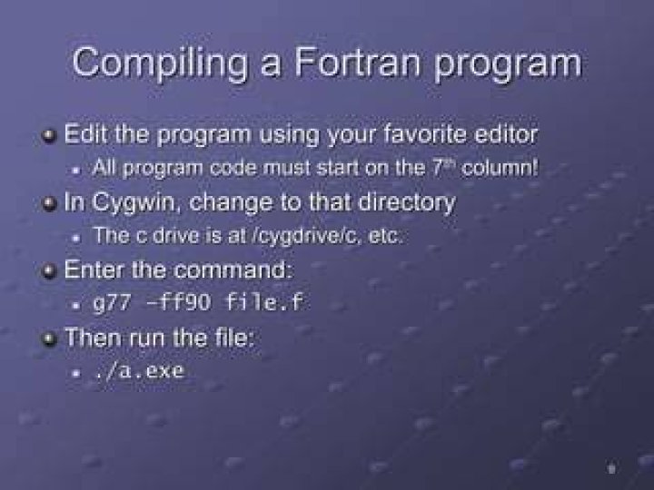 How do I run a Fortran file?
