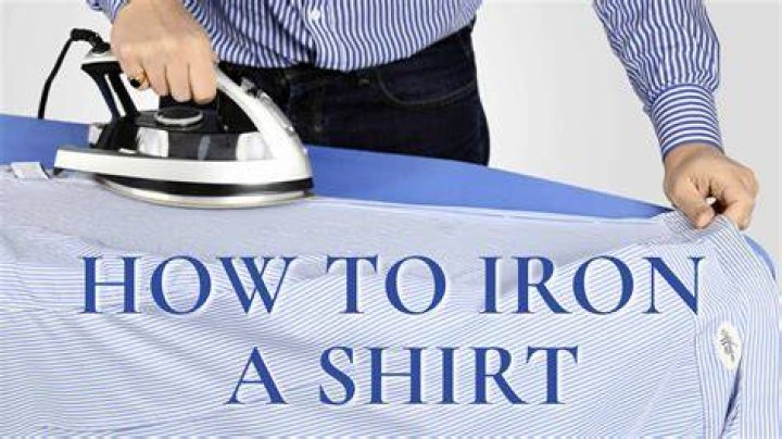 How do you iron a long sleeve button up?