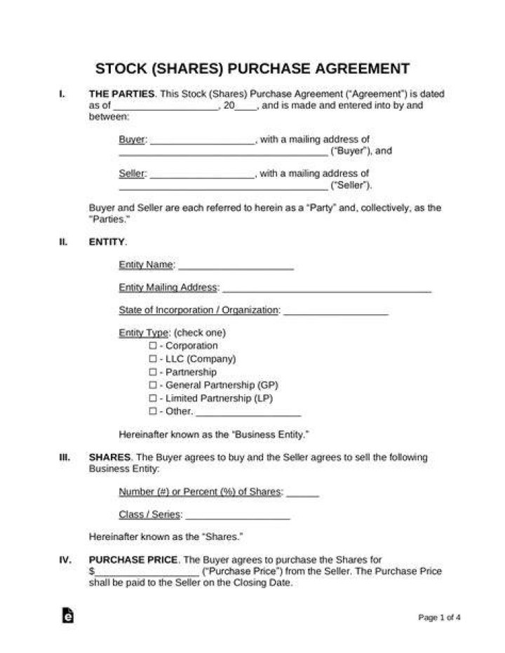 How does a share purchase agreement work?