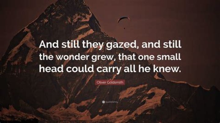 How one small head could carry all he knew?
