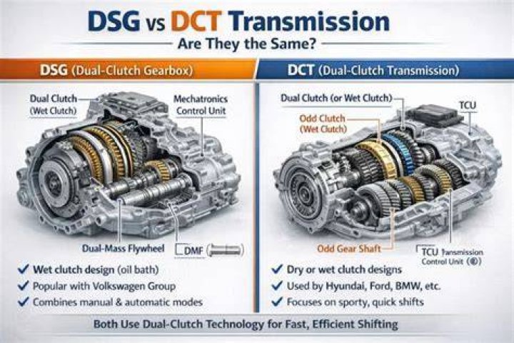 Is DSG and DCT same?