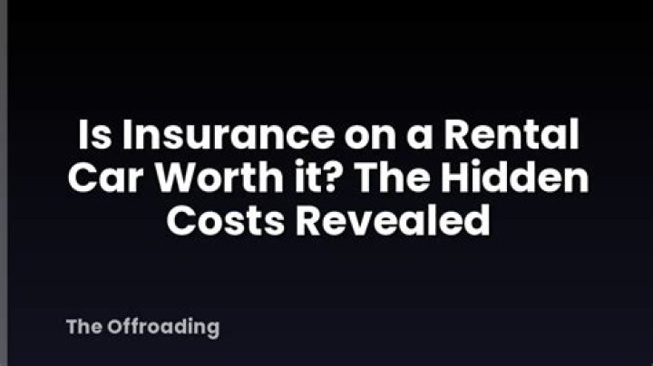 Is it worth buying rental car insurance?