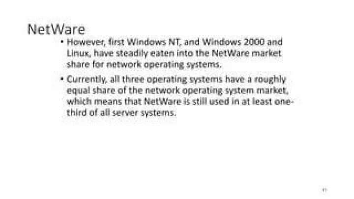 Is NetWare still used?