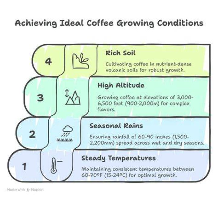 What are the best conditions for growing coffee?