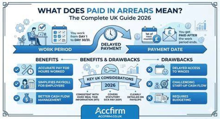 What does it mean to be paid in arrears?