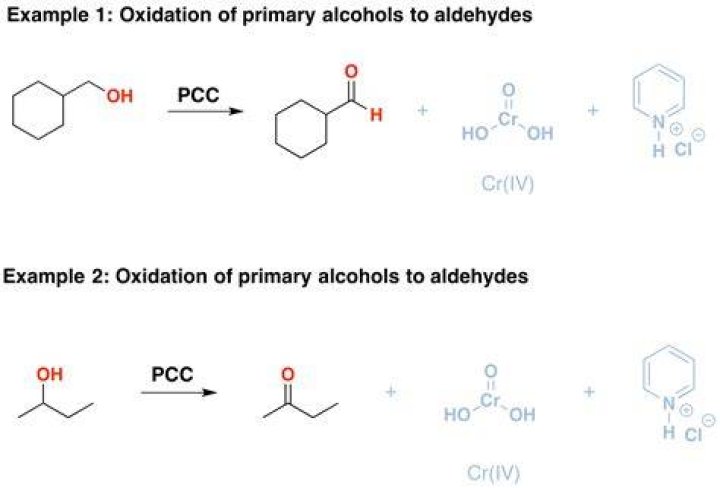 What does PCC do to an alcohol?