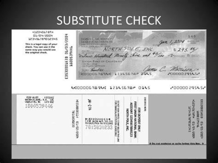 What does return substitute check mean?