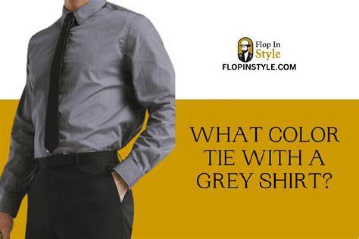 What goes good with a gray dress shirt?