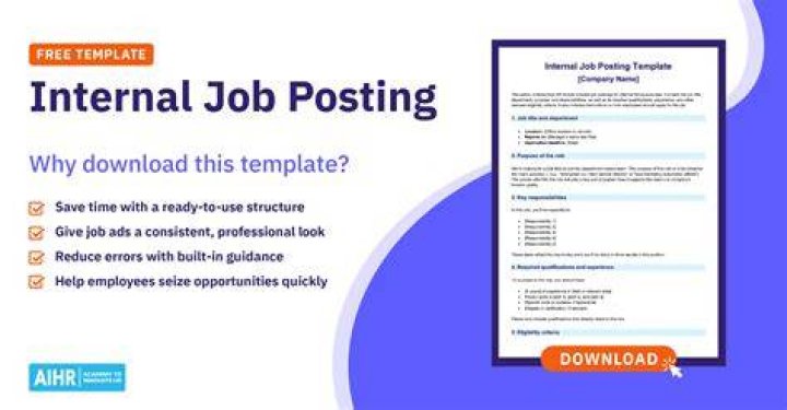 What is an internal vacancy?