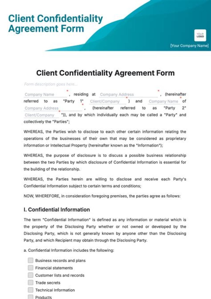 What is considered confidential client information?