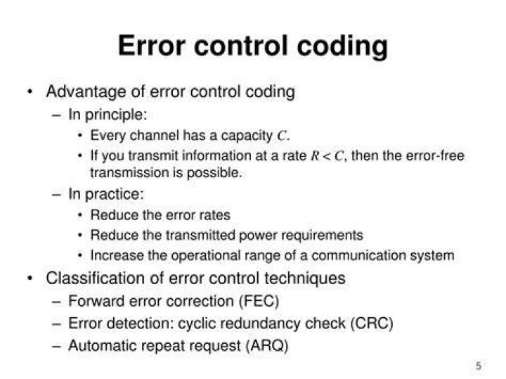 What is Error Control Coding?