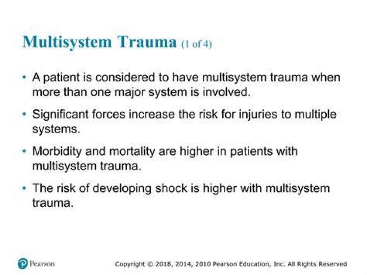 What is the definition of multisystem trauma?