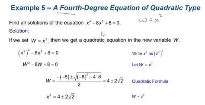 What is the degree of an equation?