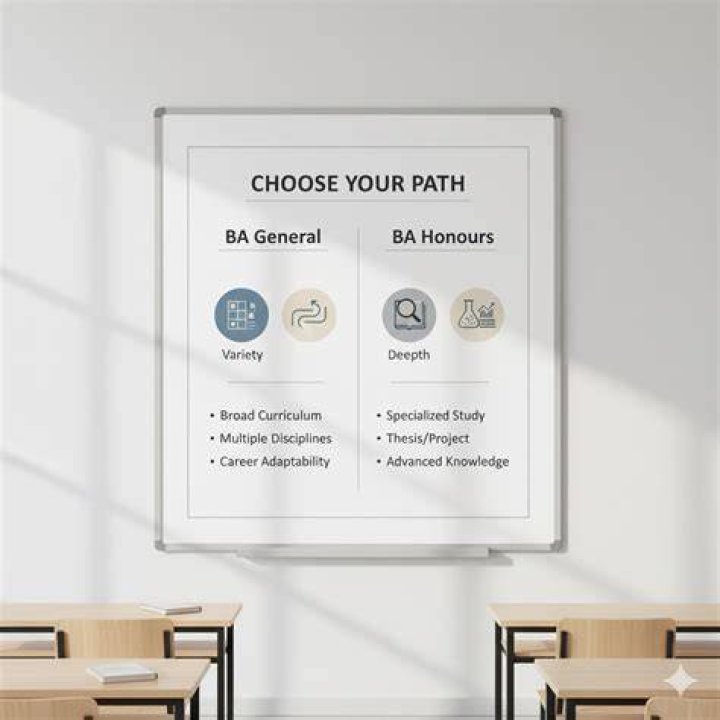 What is the difference between BA Honours and BA general?
