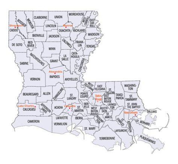 What is the largest parish in Louisiana by land?