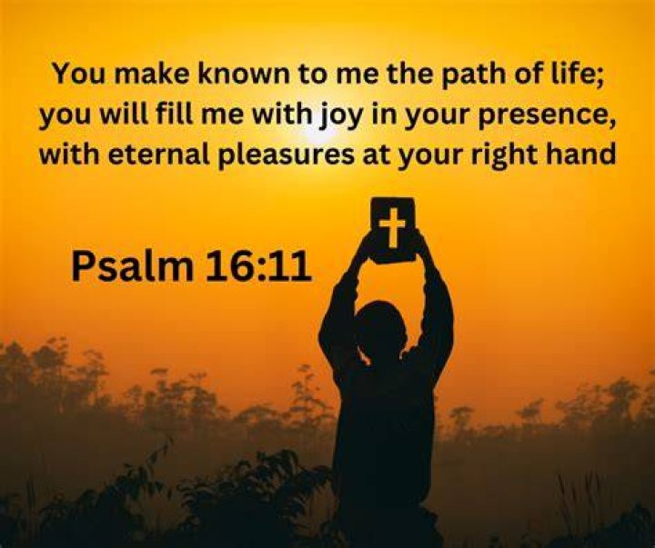 What is the meaning of Psalm 16 11?