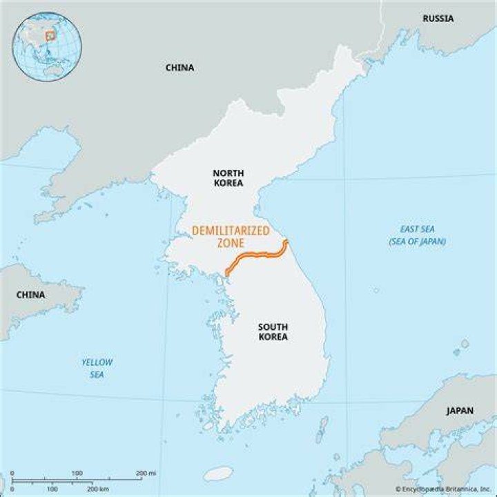 What is the purpose of the demilitarized zone in Korea?
