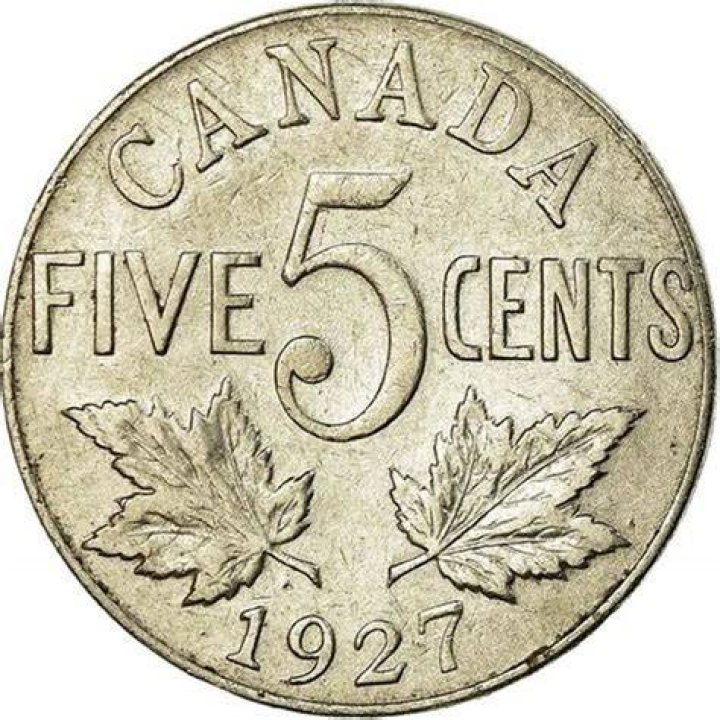 What is the value of a 1927 Canadian nickel?