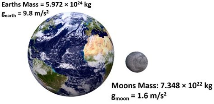 What would be the weight of the 40 kg object on the moon?