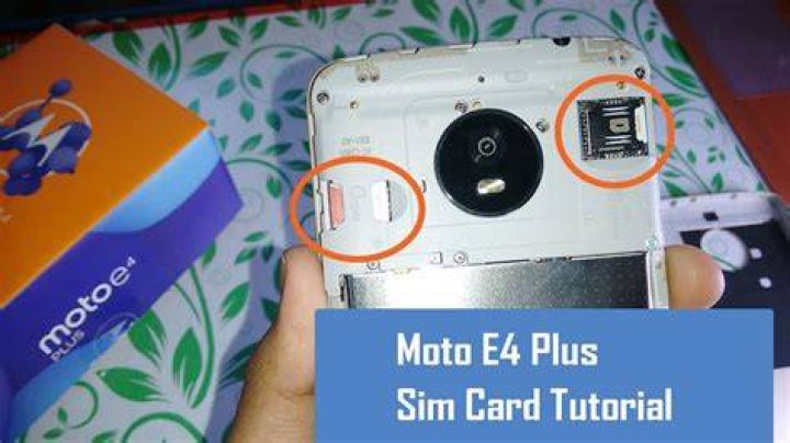 Which SIM slot is 4g Moto e4 plus?