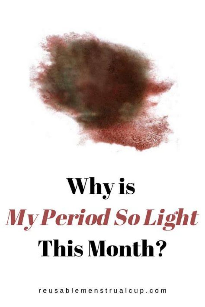 Why is my period so light and Brown this month?