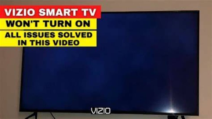 Why is my Vizio TV not turning on?