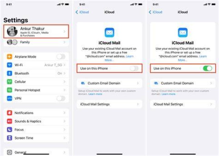 Why is there a problem turning on my iCloud mail?